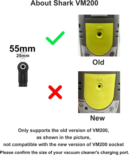 Miniatura 3 de Cargador para Shark Vacmop VM200 VM190 VM20026 VC200 UM200 UM205 VC205 Serie 10.8V Li-ion Batería Pro Inalámbrica de Piso Duro Trapeador - 5.5 x 2.5
