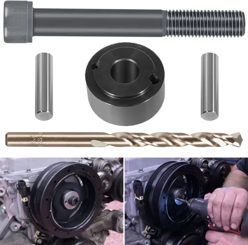 Para LS LT Kit de pasador de cigüeñal amortiguador de cigüeñal taladro herramienta de fijación para LS1 LS2 LS3 LT1 LQ4 LQ9 LSX LSA 5.3 6.0 motor,