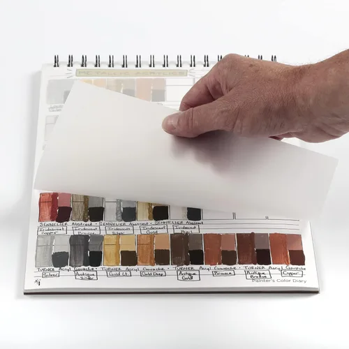 Miniatura 5 de HG Art Concepts Diario de colores de los pintores, 9 x 12 pulgadas, encuadernado en espiral, sin ácidos, con 10 páginas para pintura acrílica o al