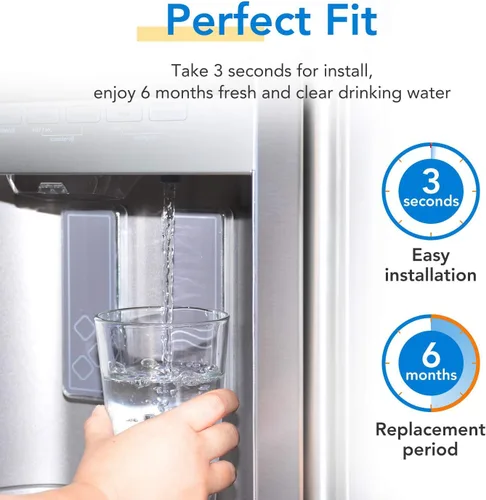 Miniatura 6 de Aqua Fresh WF100 - Filtro de agua para refrigerador LT1000p de repuesto compatible con LG LT1000P, LT1000PC, LT1000PCS, ADQ74793501, ADQ74793502