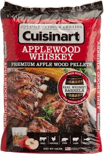 Miniatura 6 de Cuisinart Pellets Premium de Madera de Manzano con Whiskey para BBQ Ahumado - Bolsa de 20 lb