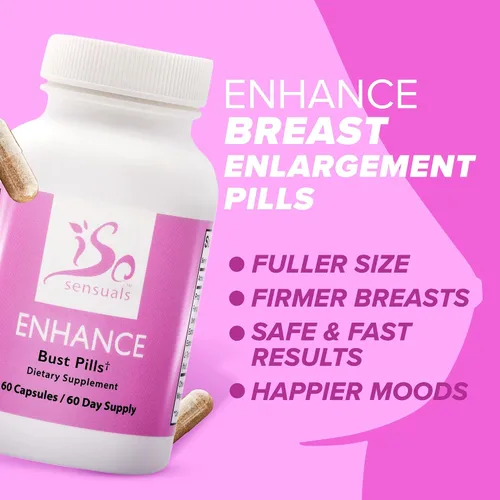 Miniatura 4 de Comprimidos para aumento del pecho Enhance de IsoSensuals (para 60 días)
