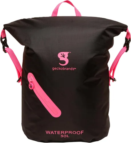 Miniatura 17 de geckobrands Mochila impermeable ligera de 30 L - Bolsa ligera impermeable para exteriores, senderismo, viajes, actividades acuáticas ligeras Verde