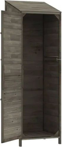 Miniatura 7 de Cobertizo de almacenamiento de madera para jardín, gabinete de almacenamiento al aire libre, cobertizo de herramientas de madera de jardín, Antracita
