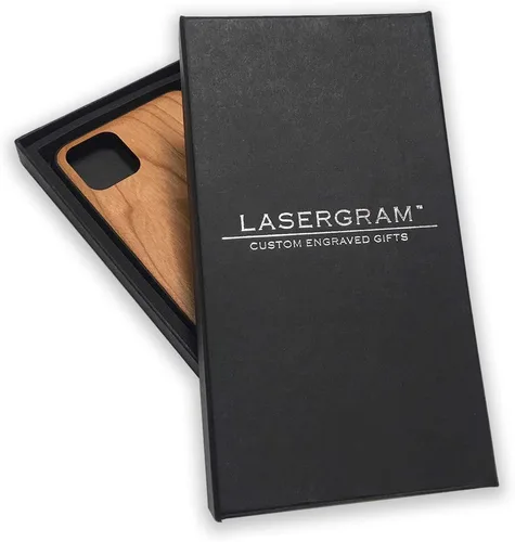 Miniatura 5 de Funda de madera natural compatible con iPhone, San Jude, grabado personalizado incluido (madera de cerezo)