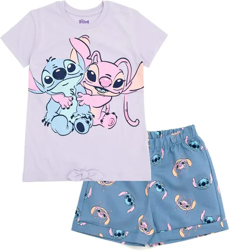 Miniatura 5 de Conjunto de camiseta floral y pantalones cortos de sarga Disney para bebés hasta niños grandes, tallas de 12 meses a 14-16