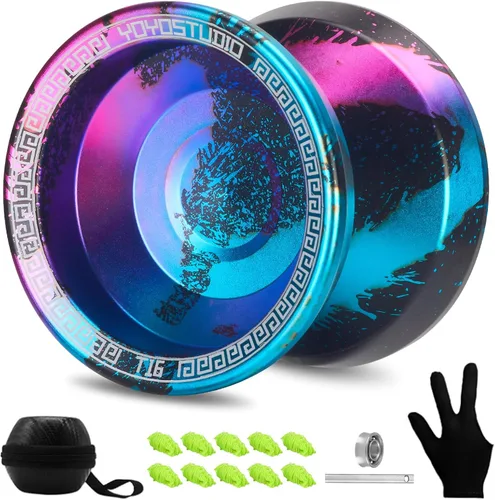YOYOSTUDIO T16 YoYo Responsive Profesional, YoYo de Doble Propósito para Niños Principiantes, YoYo No Sensible para Adultos con Herramienta de