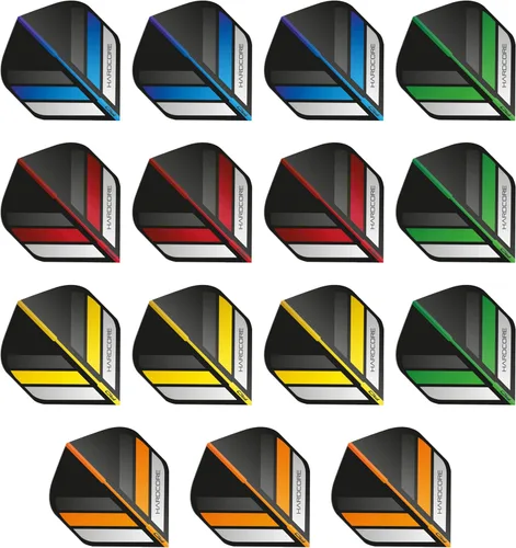 RED DRAGON Hardcore Selection Pack - Vuelos de dardos estándar extra gruesos