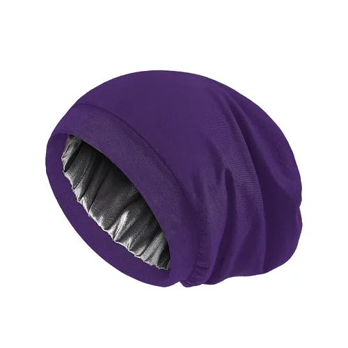 Miniatura 125 de Alnorm - Gorro con forro de satén y suave banda elástica para hombres y mujeres, talla única Se ajusta a la mayoría