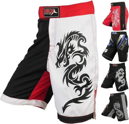 Miniatura 7 de Pantalones cortos de entrenamiento MRX MMA Cage Fighting Grappling Artes marciales Boxeo Muay Thai Short.