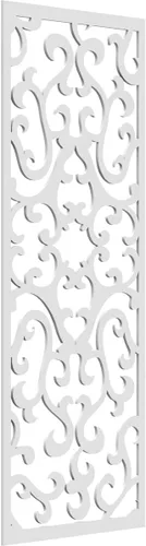 Miniatura 14 de Smithfield Paneles de pared decorativos de madera con calado, 13 3/8 pulgadas de ancho x 34 3/8 pulgadas de alto x 3/8 de alto, roble rojo rojo