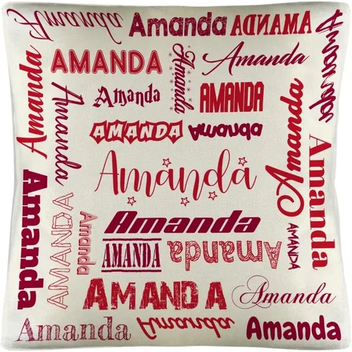 Miniatura 11 de Funda de almohada personalizada con nombre, fundas de almohada de lino con nombre personalizado, funda de almohada personalizada con tu nombre