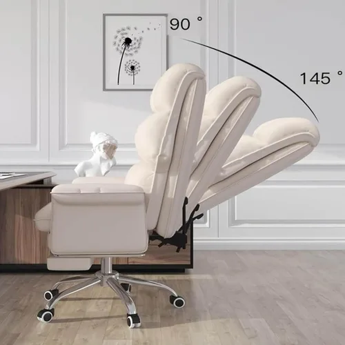 Miniatura 2 de Swivel Office Chair with Footrest, Executive High Back Reclinable PU Leather Computer Desk Comfortable Lift Gaming Chair for Home and Office