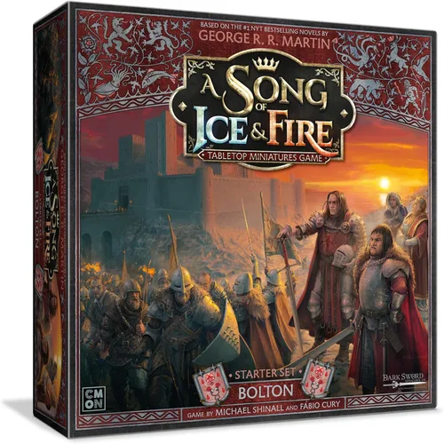CMON A Song of Ice & Fire - Juego de iniciación de bolton en miniatura de mesa, juego de estrategia para mayores de 14 años, 2 jugadores, 45-60