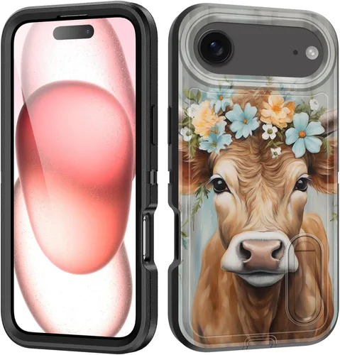 Miniatura 96 de Funda para iPhone Air con soporte integrado, a prueba de golpes, polvo y caídas, 3 capas, grado militar, funda protectora para iPhone Air de 6.5