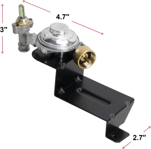 Miniatura 7 de 80477 Reemplazo del conjunto de válvula y regulador para parrillas de gas Weber Q100 Q120 Series (2004-2013), regulador de válvula de parrilla