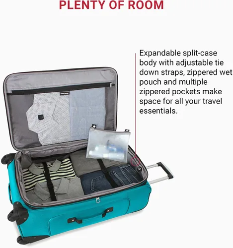 Miniatura 170 de SwissGear - Equipaje suave expandible Sion con ruedas, Negro