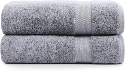 Miniatura 34 de Lane Linen Paquete de 4 toallas de baño 100 % algodón (35 x 66 pulgadas), hilado en anillo, extra grandes, secado rápido, suaves, de poca pelusa