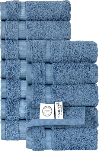 Miniatura 117 de Juego de alfombra de baño 100 % de algodón turco para hotel y spa de lujo y opciones de tapete de baño de espuma viscoelástica