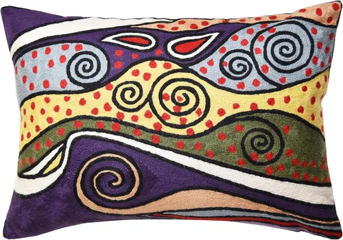 Miniatura 30 de Funda de almohada lumbar Klimt Pájaros verdes Árbol de la vida Floral moderno Almohadas para exteriores Cojín de silla de mediados