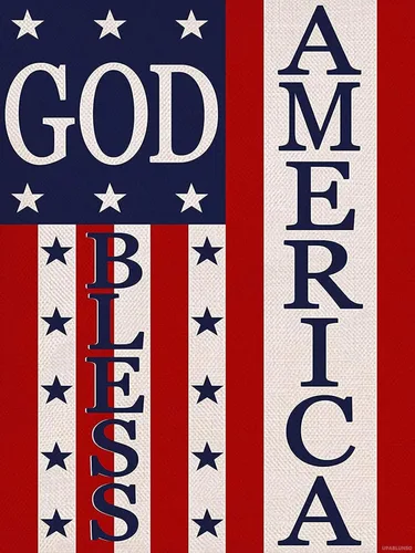 UPABLUNSO Regalo de Navidad God Bless America 4 de julio Patriotic American Memorial Day Kit de pintura de diamantes para adultos, arte de diamantes