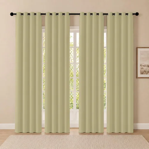 Miniatura 127 de Cortinas de oscurecimiento de habitación de 45 pulgadas de largo para dormitorio y sala de estar, cortinas térmicas aislantes con ojales