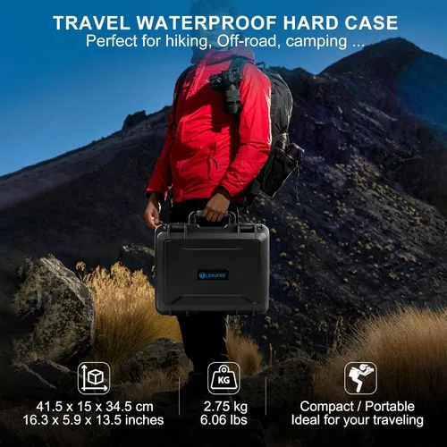 Miniatura 4 de Lekufee Funda rígida impermeable para DJI Air 3S, Air 3 Drone, Fly More Combo, batería, DJI RC Pro 2, RC 2, RC N3/N2 y accesorios (solo funda)