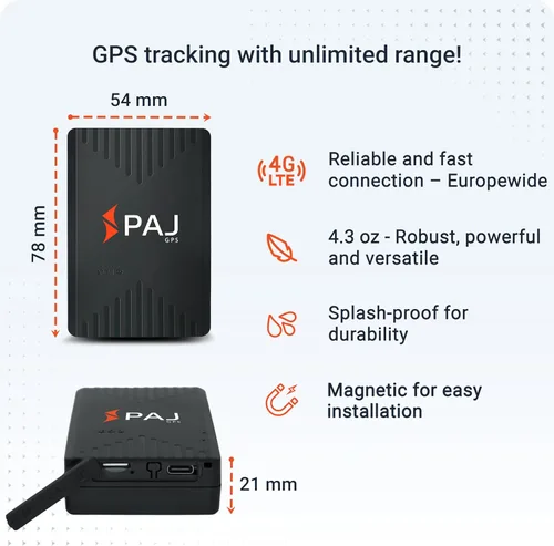 Miniatura 6 de PAJ GPS COMPACT Finder 4G - Rastreador GPS para automóviles, motocicletas y camiones - Hasta 40 días de duración de la batería - Dispositivo