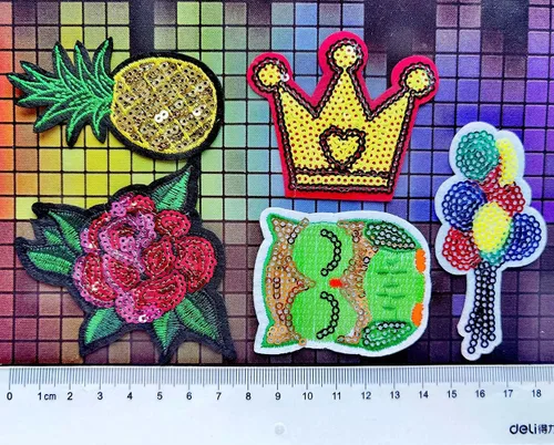 Miniatura 7 de Qingxi Charm Lentejuelas para coser o planchar en parches bordados para ropa, vestido, sombrero, pantalones, zapatos, cortina, decoración de costura