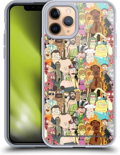 Miniatura 96 de Head Case Designs Funda de gel con licencia oficial de Rick and Morty Aliens Season 3 [protección de grado militar] compatible con Apple iPhone 12
