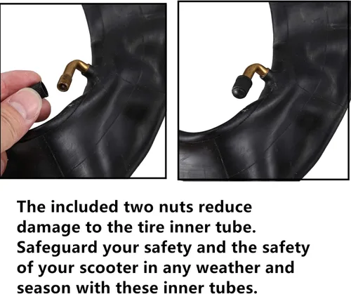Miniatura 2 de 2 piezas 70/65-6.5 tubo interior tubo neumático tubo para scooter eléctrico, para scooter eléctrico neumáticos de 10 pulgadas tubo