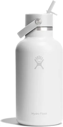 Miniatura 116 de Hydro Flask Botella de agua – Acero inoxidable aislado – Tapa flexible con popote de boca ancha, antiderrames, a prueba de fugas y recargable en 32
