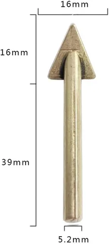 Miniatura 6 de Paquete de 2 puntas de soldadura de plástico para pistola de soldador y estación de soldadura de plástico con orificio de punta de eje de 0.2