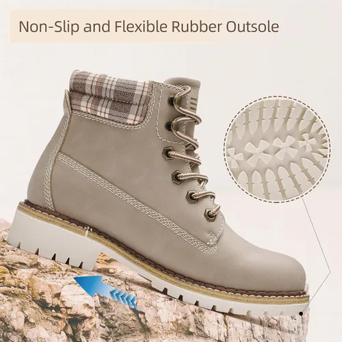 Miniatura 4 de Kkyc Botas de senderismo para mujer antideslizantes botas casuales.