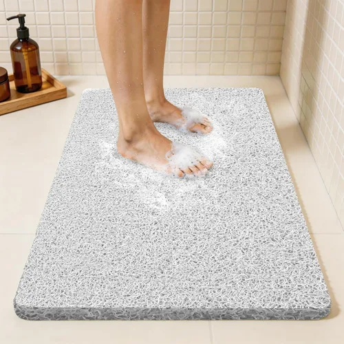 Miniatura 14 de Joyhalo Tapete de ducha antideslizante, de secado rápido, para ducha, bañera, baño, hogar, 24 x 24 pulgadas, color aguamarina