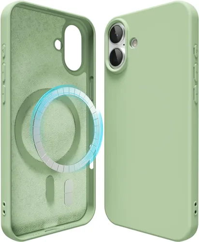 Miniatura 98 de oakxco Funda de silicona para iPhone 12 Pro Max, magnética, compatible con carga inalámbrica Magsafe, cubierta protectora de goma suave y delgada