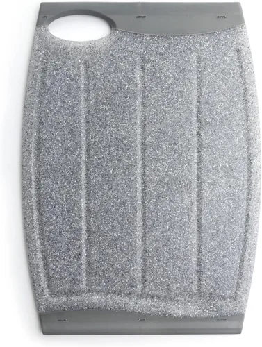 Tabla de cortar de plástico extragrande, tabla de cortar antideslizante de 16 pulgadas para carne, tabla de cortar de cocina más gruesa, diseño Gris