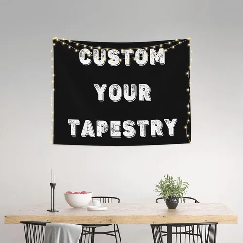 Miniatura 3 de Tapiz personalizado para cargar imágenes para colgar en la pared, telón de fondo personalizado con foto y texto, carteles personalizados