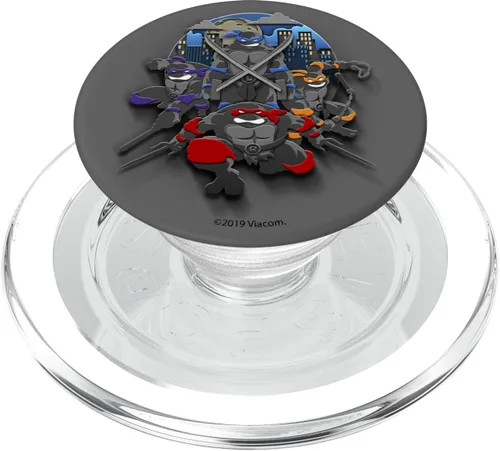 Teenage Mutant Ninja Turtles Grupo Shot Dark Retrato PopSockets PopGrip: agarre intercambiable para teléfonos y tabletas PopSockets MagSafe PopGrip