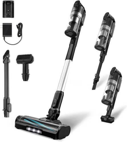 Miniatura 10 de LEVOIT Aspiradora inalámbrica con filtro HEPA, aspiradora de mano con diseño resistente a los enredos, hasta 60 minutos, potente succión, ligera