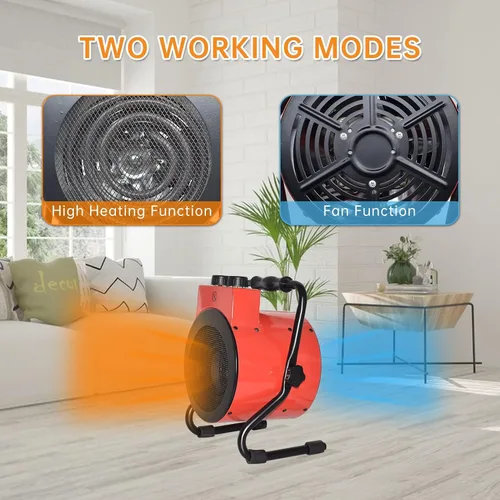 Miniatura 2 de Calentador eléctrico de invernadero con control de termostato digital, ventilador portátil para casa verde, tienda de cultivo, sala de flores
