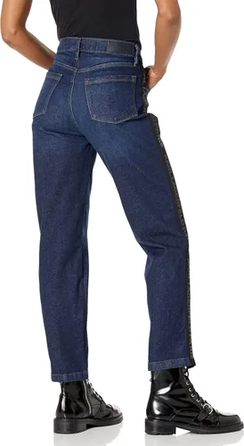 Miniatura 2 de KARL LAGERFELD Jeans de tiro medio con logotipo de pierna recta para mujer