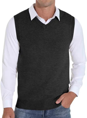 Miniatura 2 de Sailwind Suéter de punto con cuello en V y mezcla de lana para hombre
