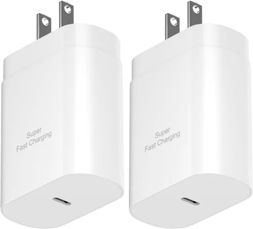 Miniatura 8 de Samsung USB-C - Adaptador de alimentación de carga súper rápida, bloque de carga PD de 25 W para Samsung Galaxy S26/S26 Ultra/S26+/S25