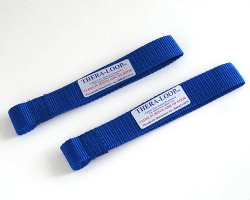 RangeMaster Anclajes de puerta TheraLoop │ Antideslizante │ Complementa bandas o tubos de ejercicio │ Ideal para hacer ejercicio o fortalecer Azul