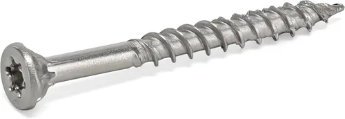 Miniatura 3 de Power Pro 48625 Tornillos para madera, #8 x 1, tornillos marinos de acero inoxidable premium, resistentes a la corrosión, acero inoxidable, tubo