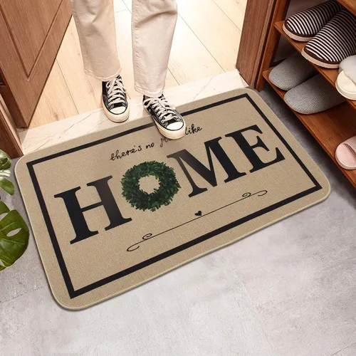 Miniatura 6 de ONWAY Tapete de bienvenida para interiores de 18 x 29 pulgadas, tapete de bienvenida antideslizante para el interior de la casa y la entrada
