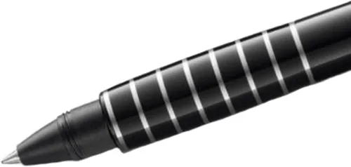 Miniatura 2 de Lamy Acento Negro Brillante Acabado Rodio Anillos Grip Rollerball Pen - L398-LD