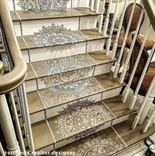 Miniatura 9 de Plantilla de mandala prosperidad reutilizable para paredes; puedes hacerlo tú mismo; decoración moderna para pared fácil y divertida