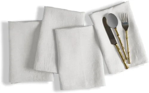 Miniatura 10 de Native Fab Servilletas decorativas de tela bordada 100% algodón, juego de 4 unidades, suaves, absorbentes, lavables, servilletas de mesa